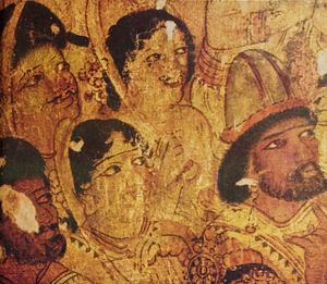 아잔타 석굴 17호의 외국인