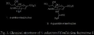 4- 치환 Neu5Ac2en 유도체의 화학 구조 8