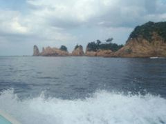 아오시마 해상 알프스의 기암괴석