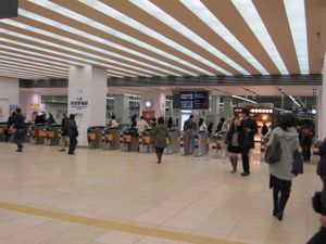 오사카아베노바시역 서쪽 개찰구 (2010년 3월 촬영)