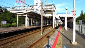 1번선 승강장（2019년 10월）