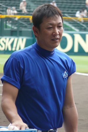 현역 시대(2009년 7월 16일, 한신 고시엔 구장에서)