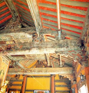 무위사 극락보전 천장