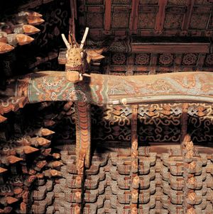 쌍계사 대웅전 내부 가구(충량)