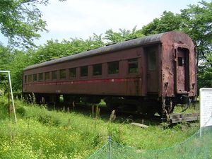 역 구내 보존 오하후 502(2005년 5월)