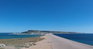 체실 해변에서 본 포틀랜드 섬