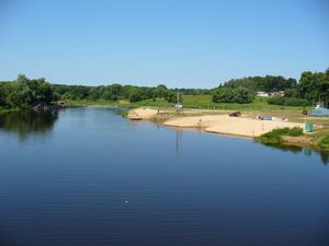 크라스노즈나멘스크 (칼리닌그라드주)(칼리닌그라드주) 부근의 모래 해안