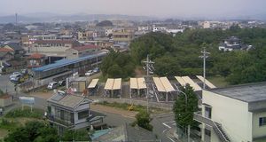 역 자전거 주차장(2007년 7월, 개수 공사 준공 직후)