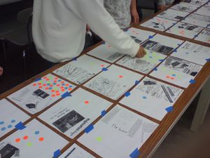 스티커 도트 투표