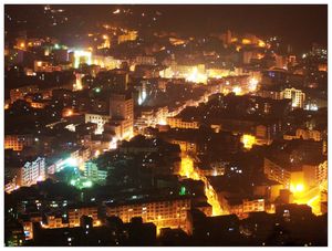 밤의 자시 풍경