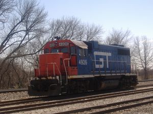 GTW GP38-2 기관차 4926 (2008년 4월, 미시간 주 파빌리온)