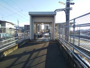 구 북쪽 출구 임시 개찰구 (2021년 1월)