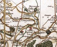 17세기 카시니 지도에 그려진 롱쥐모