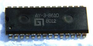 1980년산 AY-3-8610 칩