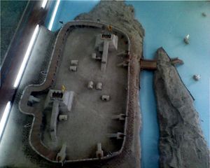 중국 탕구 다구포대 유적 박물관의 다구포대 모형