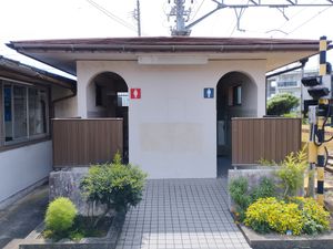 개찰구 내에 있었던 과거 화장실의 모습