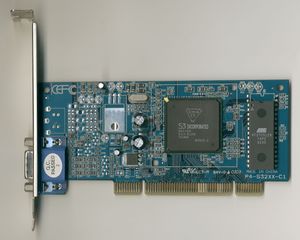 SavageIX 칩을 사용한 PCI 그래픽 카드