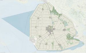 노르도스트폴더르의 지형도(2015년 6월 기준)