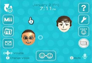 Wii 스피크 채널 화면