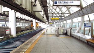 1번선 승강장 (2019년 7월)