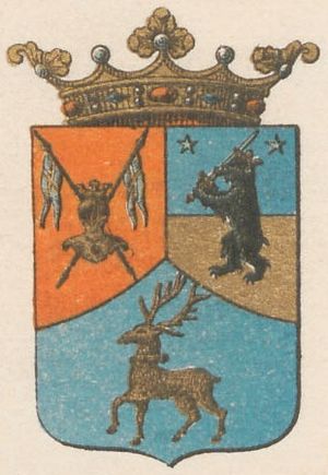 1890년 투르쿠 포리 주 문장의 일부로서의 올란드 문장