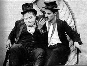 마지막 장면 속 채플린과 아버클