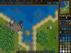 웨스노스 전쟁을 위한 예시 맵 편집기