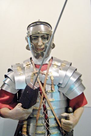 로마 병사와 판갑옷 (로리카 세그멘타타)
