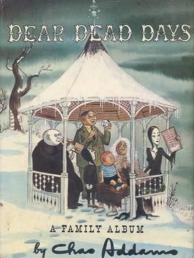 표지 그림에 아담스 가족이 그려진 Dear Dead Days