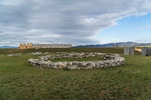 듀코베, 슬로바키아 코스톨레크 요새의 대모라비아 원형 교회 기초