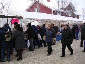 요크모크의 유명한 겨울 시장