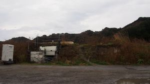 동일본 대지진으로 피해를 입은 역의 모습 (2013년 11월)