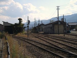 역 북쪽에서 본 구내 (2009년 10월)
