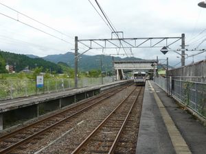 미쿠모역 승강장 (2007년 9월, 구 역사 시절)