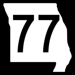 미주리주도 77 표지판