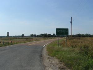 켄터키 벤드와 테네시주 22번 국도 사이의 주 경계선.