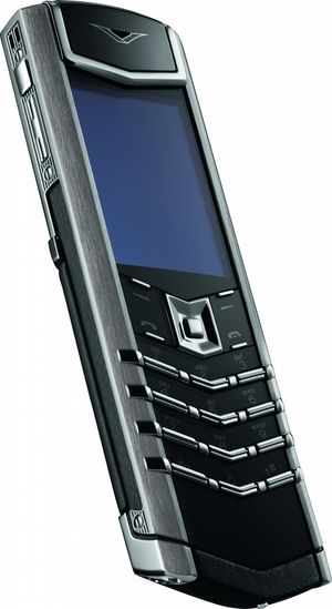 스테인리스 스틸 소재의 버투 시그니처 폰, 2003년 출시