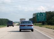 I-44가 US 71과 만나는 지점. 미주리주 조플린 바로 남쪽이다. 이 사진은 US 71이 I-49로 승격되기 전에 촬영되었다.