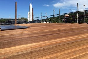 중앙 국립 d'études spacees을 분리쿠루사진 촬영우주공항