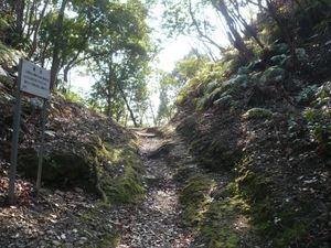 사이조마루와 묘진마루를 나누는 호리키리 흔적