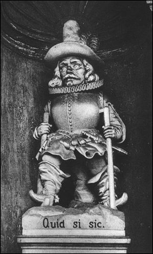 1856년 페터 멘헨 동상(슈베린 성, 제작: 하인리히 페터스)