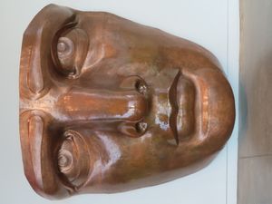 자유의 여신상 얼굴 모형