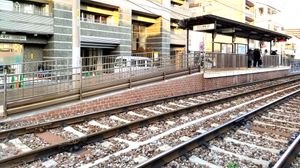 미노와바시 방면 승강장 (2021년 2월)