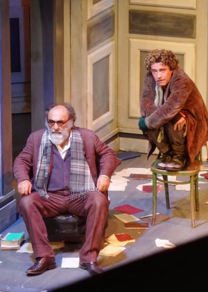  에릭-엠마누엘 슈미트 작 『방문자』에서 알레산드로 아벨(왼쪽)과 함께 출연한 알레시오 보니(2015년)