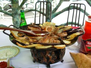 손잡이가 달린 양면 아제르바이잔 사크