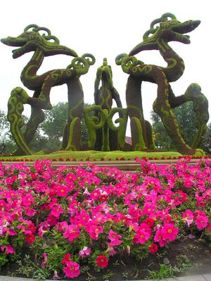 타이양 섬 공원 화단