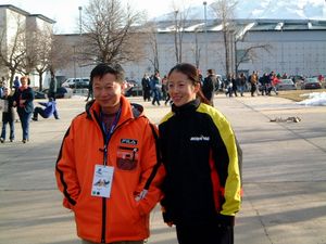 2002년 쇼트트랙 월드컵 몬트리올에서의 양양.