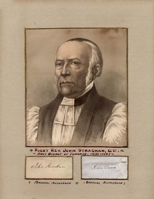 존 스트라찬 주교. 패밀리 콤팩트의 인정받는 성공회 지도자였다.