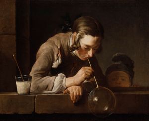 장 시메옹 샤르댕(Jean-Siméon Chardin),『비누방울 놀이』, 1793년 이후