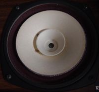 더블 콘 스피커 유닛. 하나의 유닛으로 넓은 대역을 재생하려는 시도 중 하나이다.